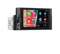 Sat Nav 1din Car Stereo Wireless Carplay Android Auto HD IPS Screen Radio Audio Double