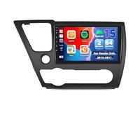 Sat Nav 2G+64G Android 15.0 Car Stereo Radio for Honda for Civic 2013-2017 Wireless Carplay Auto,9" Touch Screen in-Dash