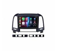 Sat Nav Carplay Car Radio Stereo for Hyundai Santa Fe 2005-2012 Wireless, Mirror Link, Live Navigation, Voice Assistant, Touchscreen, Bluetooth, Aux, Gps, 8 Core 6G+128G