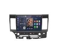 Sat Nav Carplay Car Radio Stereo for MITSUBISHI LANCER 9 10 X 2007-2013 Touch Screen with Carplay Wifi Bluetooth Mirror Link, Fm, Steering Wheel Control, 4 Core 1G+16G