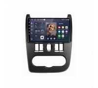 Sat Nav Carplay Car Radio Stereo for Renault Logan Sandero Dacia Duster 2009-2017 Backup Camera, Mirror Link, Bluetooth, Voice Control, Gps Navigation, Aux, Voice Assistant, 8 Core 6G+128G