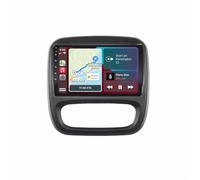 Sat Nav for Car for Renault Trafic Opel Vivaro 2015-2019 with Apple Car Play & Android Auto, Portable Touch Screen, Wireless Play Screen with Voice Control Gps, 8 Core 6G＋128G