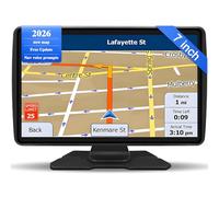 Sat Nav for Car/Truck/HGV - 7 Inch GPS Navigation UK 2025 with Lifetime Free Maps Updates, Real Voice Guidance, Speed Camera Alerts, Postcode Search & Lane Assist