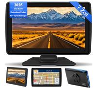 Sat Nav for Car/Truck/HGV - 7 Inch GPS Navigation UK 2025 with Lifetime Free Maps Updates, Real Voice Guidance, Speed Camera Alerts, Postcode Search & Lane Assist