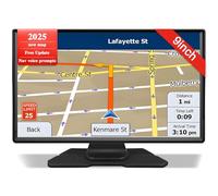 Sat Nav for Car/Truck/HGV - 9 Inch GPS Navigation UK 2025 with Lifetime Free Maps Updates, Real Voice Guidance, Speed Camera Alerts, Postcode Search & Lane Assist