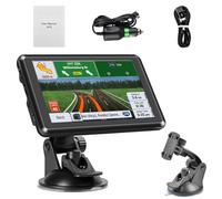 Sat Nav for Truck Car RV: Esteopt 7 Inch GPS Navigation with 2025 UK & Europe Maps, Real-Time Traffic Information & Mount, HD Touchscreen, FM Transmitter, Voice Guidance in 33 Languages