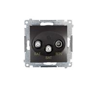 SAT/SAT/RTV Antenna Socket End Simon 54 DASK2.01/48