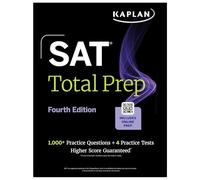 SAT Total Prep, Fourth Edition: Includes 4 Full Length Practice Tests, 1,100+ Practice Questions + 1 Year Access to Online Quizzes and Video Lessons and Tutorials (Kaplan Test Prep)
