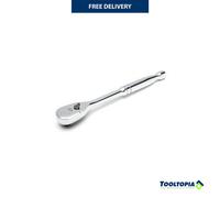 SATA ST13974 1/2-Inch Drive 120P Professional Ratchet with Teardrop Head, Polished, with 3-Degree Swing Arc