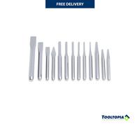 SATA ST09164SJ 13-Piece Punch and Chisel Set with a Chromate Finish and Strong CR-V Steel Construction, in Tool Roll