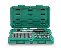 Sata 22Pc 3/8 Dr 6Pt Socket Set Metric