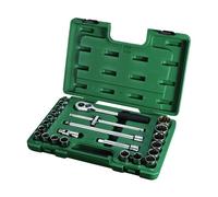 Sata 24pc 1/2Dr 12Pt Metric Socket Set Durable - ST09060SJ