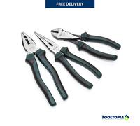 SATA 3pc Pliers Set - Clear Anti Rust Coating Two-Tone Anti Slip Handle ST70002U
