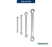 SATA ST09012SJ 4-Piece E-Torx Box Wrench/Spanner Set, Polished, E6 - E24, with Tray
