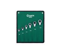 Sata 6Pc Double Box Ratcheting Spanner Set 8-19mm
