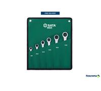Sata 6pc Double Box Ratcheting Spanner Set 8-19mm ST09025SJ