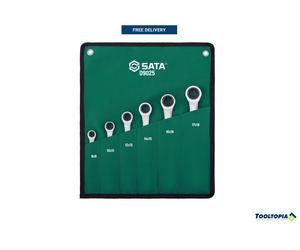 Sata 6pc Double Box Ratcheting Spanner Set 8-19mm ST09025SJ