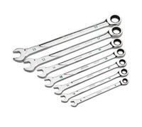 Sata 7Pc Metric 120Xp 6X Combi Ratcheting Spanner Set 8-19mm