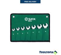 Sata 7pc Metric Stubby Combination Ratcheting Wrench Set ST09034