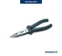 SATA ST70102AST 8-Inch Long-Nose Cutting and Gripping Pliers with Nickel-Chrome Steel Body and Anti-Slip Handles