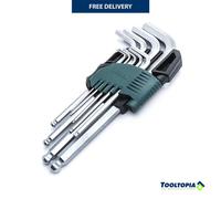 SATA 9pc Metric Long Ball Hex Key Set Chrome Vanadium Alloy Steel ST09105ASJ