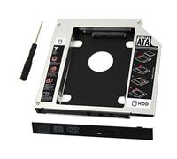 SATA Hard Drive Caddy, Universal 9.5 mm SATA to SATA 2nd SSD HDD Hard Drive Caddy Adapter Tray Enclosures for DELL HP Lenovo ThinkPad ACER Gateway ASUS Sony Samsung MSI Laptop