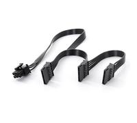 SATA Power Splitter Cable, 6 Pin to 3X15-Pin for Corsair RMX/RMi/RMe PSU | SATA Power Cable Compatible with Corsair SF/CS/HXi/TX Series PSU, Adapter for Adding Additional SSD/HDD