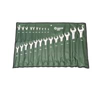 SATA ST09027SJ 23-Piece Metric Combination Wrench/Spanner Set, Polished, 6mm - 32mm, with Offset Box Ends and Durable Tool Roll