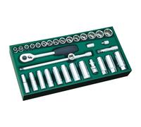 SATA ST09902SJ 33 Pieces 3/8” Drive 6 Point Metric Socket Tray Set