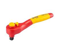 SATA ST12983SC VDE Insulated Reversible Ratchet 1/2 Inch / 12.7 mm with 36 Teeth 10° Actuation Angle and Non-Slip Handle