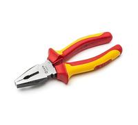 SATA ST70331ST 6-Inch VDE Insulated Linesman Combination Pliers with Chrome Vanadium Steel Body and Dual Material Anti-Slip Handles