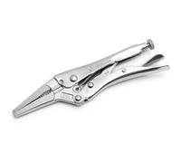 SATA ST71301ST 6-Inch Long Nose Locking Pliers Curved Jaw with Built-in Wire Cutter