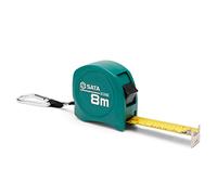 SATA ST91316E Tape Measure Metric Scale 8mx25mm with Nylon-coated Blade Provides Extended Product Life and Glare Reduction
