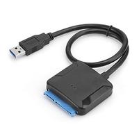 SATA to USB 3.0 Cable Adapter, 2.5/3.5 Inch HDD SSD Hard Drive Converter, Plug and Play with 5Gbps Transfer Speed for Laptop Desktop Backup and Upgrade