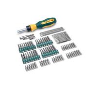 SATA Tools Sata 80Pc Ratcheting Bit Screwdriver Set With Durable Blow Mold Case