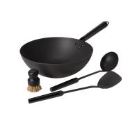 Satake Satake wok set carbon steel 57 cm