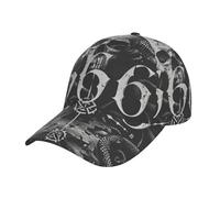 Satan 666 Symbol Demon Black And White Baseball Caps Snapback Adjustable Dad Trucker Hip Hop Baseball Hats For Men Women