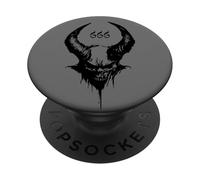 Satan 666 trve Metalhead Devil Horns Lucifer Wicca Sin Pagan PopSockets Adhesive PopGrip