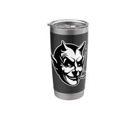 Satan Devil Smoking Lucifer Gothic Blackwork Stainless Steel Insulated Tumbler