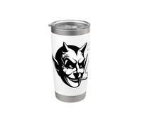 Satan Devil Smoking Lucifer Gothic Blackwork Stainless Steel Insulated Tumbler