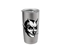 Satan Devil Smoking Lucifer Gothic Blackwork Stainless Steel Insulated Tumbler