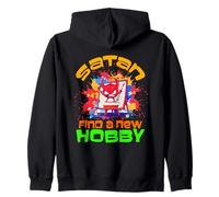 SATAN FIND A NEW HOBBY Zip Hoodie