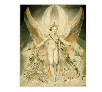Satan in His Original Glory William Blake Art Prints on Canvas Classic Art Prints Wall Decor Famous Paintings William Blake Inspiring Living Room Bedroom Artwork 40x30cm(16x12in) poster