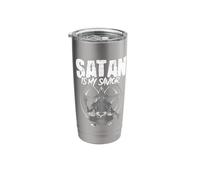 Satan is My Savior Satanic Witchcraft Baphomet Goth Occult Stainless Steel Insulated Tumbler