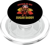 Satan is my sugar daddy devil and hell PopSockets PopGrip for MagSafe