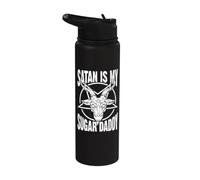 Satan is My Sugar Daddy Devil and Hell Stainless Steel Insulated Water Bottle