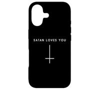 Satan Loves You Inverted Cross - Minimalist Satan Case for iPhone 17