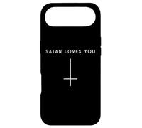 Satan Loves You Inverted Cross - Minimalist Satan Case for iPhone Air