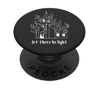 Satan Occult Burning Church Unholy Antichrist Halloween PopSockets Adhesive PopGrip
