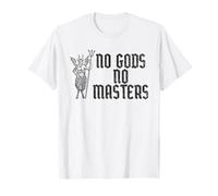 Satan Satanism Satanists No Gods No Masters T-Shirt